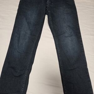 Buffalo David Bitton Men's Straight Dark Blue Jeans